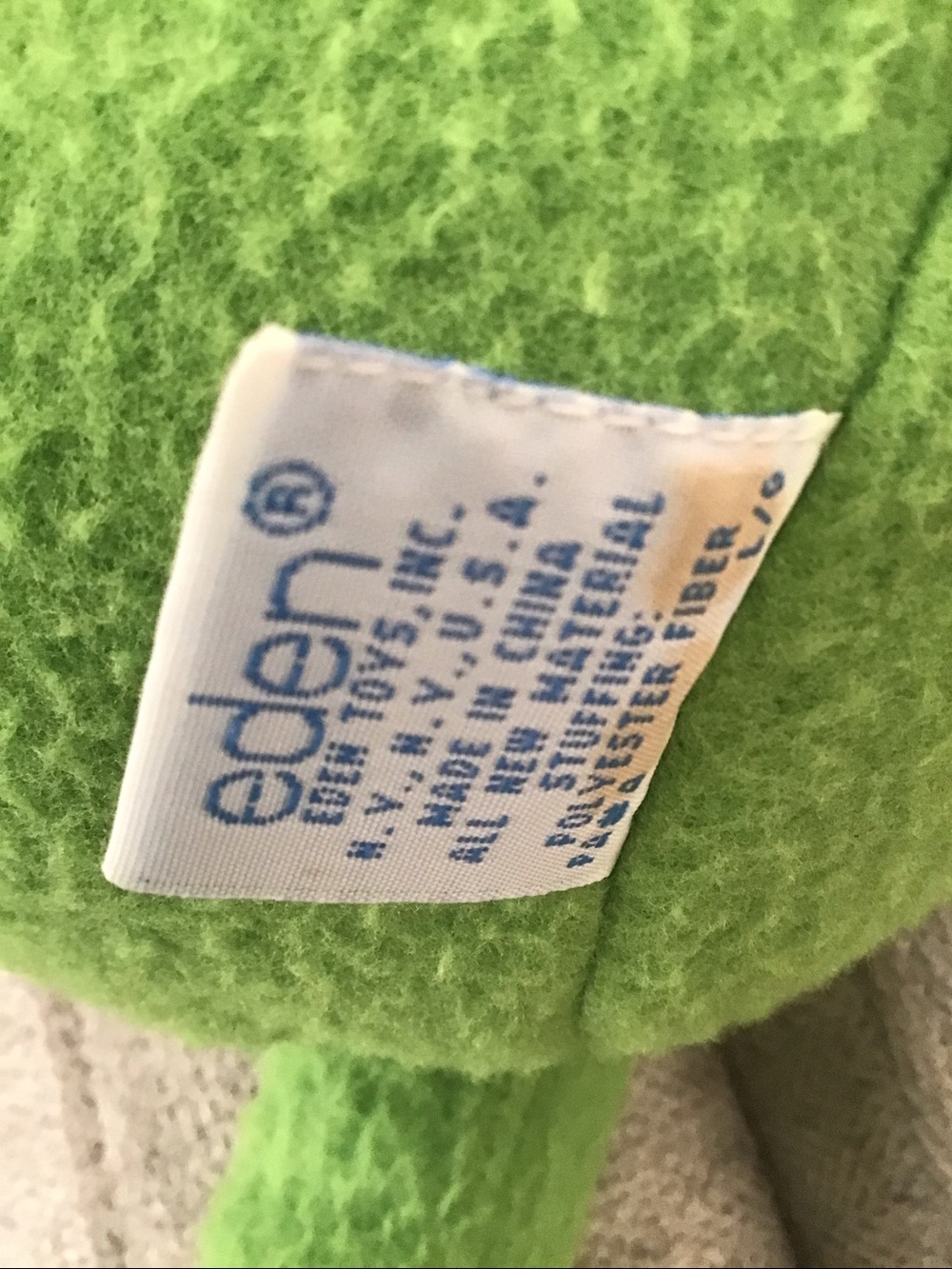 Vintage Large Kermit the Frog Plush with Plaid Vest 24” - Picture 11 of 14